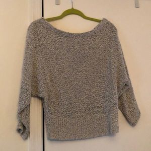 BP Gray Off the Shoulder Sweater